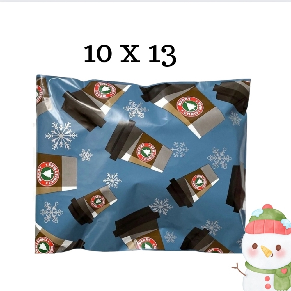 Sale 12/4. Poly mailers 10-10x13 Peppermint Mocha - Picture 3 of 4